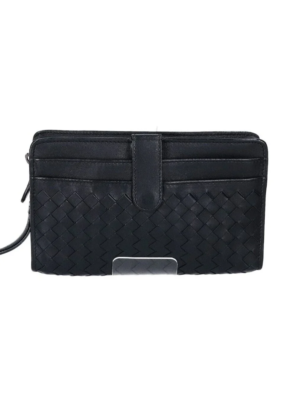 Bottega Veneta Leather Intrecciato Clutch